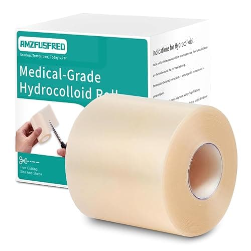 Hydrocolloid Roll for Wound Care Skin-Friendly Self Adhesive 2in x 12ft | Cut-to-Size Waterproof Hydrocolloid Bandages with Flexible Fit for Minor Wounds, Blisters, Pimples, and Friction thumbnail 8