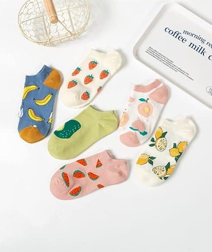 ACCFOD Cute Ankle Socks for Women - Aesthetic Funny Fun Low Cut No Show Socks for Girls and Teens thumbnail 2