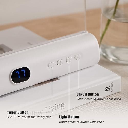 DEYOT LED Book Light and Night Light 2 in 1, 3 Color Temperatures & Stepless Dimming, USB Rechargeable Reading Light with Timer for Night Reading, Bookish Gifts for Book Lovers thumbnail 6