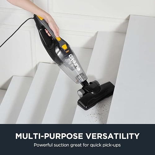 Eureka Blaze Stick Vacuum Cleaner, Powerful Suction 3-in-1 Small Handheld Vac with Filter for Hard Floor Lightweight Upright Home Pet Hair, Dark Black thumbnail 5