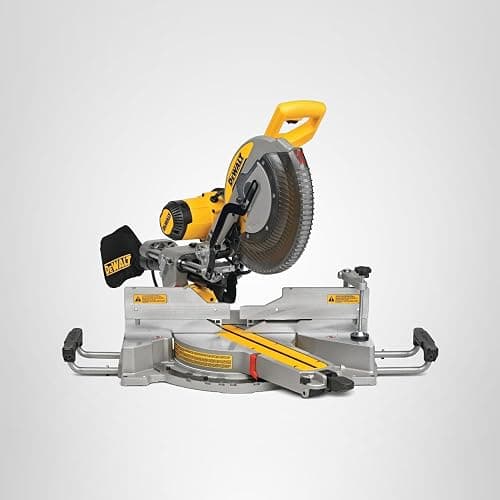 DEWALT Miter Saw, 12-inch Double Bevel Sliding Compound Miter Saw with XPS LED Shadow Light System, Includes Blade Wrench, Material Clamp and Dust Bag (DWS780) thumbnail 12