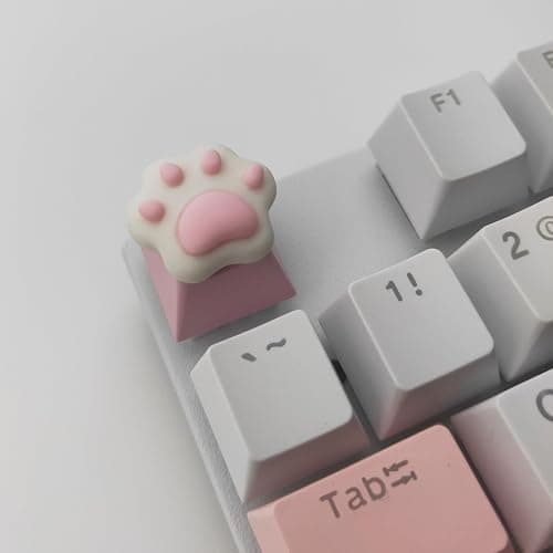 Elacgap Personalized Cute Pink Keycap Handmade OEM Profile DIY Custom Keycap for Mechanical Keyboard MX Switch (Cat Paw) thumbnail 3