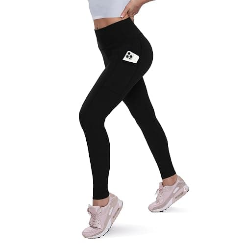 QGGQDD Fleece Lined Leggings Women - Soft Tummy Control High Waisted Winter Thermal Warm Yoga Pants for Workout Hiking - Image 1