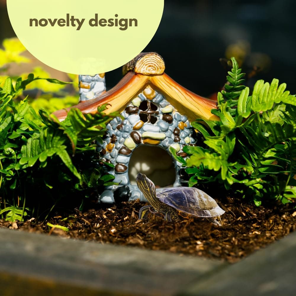 Garden Mile Mushroom House, Durable Resin, Hibernation Area, Shelter, Predator Proof, Outdoor Entrance, Feeding Area, Frog House, Outdoor Wildlife Entrance, Pet Cubicle thumbnail 9