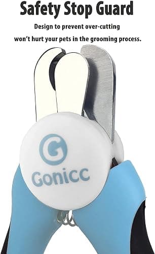 gonicc Dog & Cat Pets Nail Clippers and Trimmers - with Safety Guard to Avoid Overcutting, Free Nail File, Razor Sharp Blade - Professional Grooming Tool for Pets thumbnail 3