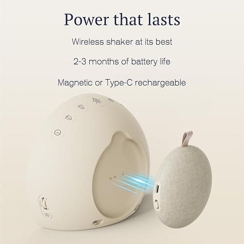 ANJANK Extra Loud Alarm Clock with Wireless Bed Shaker, Vibrating Dual Alarm with Light Wake Up for Heavy Sleepers & Hearing Impaired, 9-Color Night Light, 8 Sounds, 0-100% Dimmer, USB Charger thumbnail 6