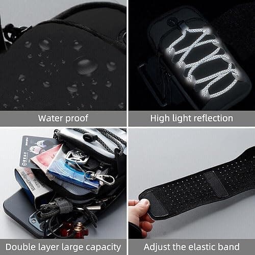 FITALA Motorcycle Handlebar Storage Bag with USB Charging Port, Waterproof Pouch for Sur-ron Light Bee X Segway, Black thumbnail 6