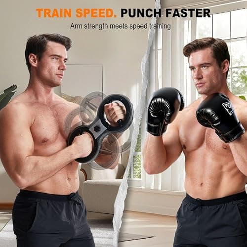 HOTWAVE Burn Machine Plus – Upgraded 360° Rotating Shoulder Machine, Arm Trainer with Enlarged Inner Ring, Heavy-Duty Steel Build, Portable Home Gym Equipment for Full Body Workout & Boxing Training thumbnail 2