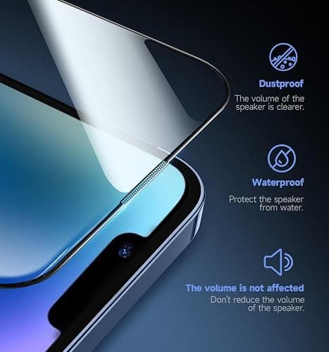 MAGIC JOHN 2 Pack for iPhone 13/14& iPhone 13 Pro 6.1 inch Tempered Glass Screen Protector, Auto Dust-Elimination, Bubble Free, HD Clear, Easy Installation thumbnail 4