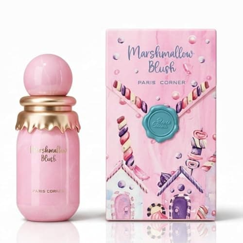 Paris Corner | Marshmallow Blush EDP | A Unique Gourmand Marshmallow Strawberry Perfume for Women | Long-Lasting Sweet Scent Fragrance for Daily Use (1.7 Fl Oz) - Image 1