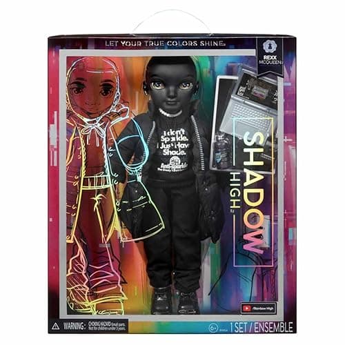 Rainbow High Shadow High Rexx McQueen- Black Color Fashion Doll. Fashionable Outfit & 10+ Colorful Play Accessories. Great Gift for Kids 4-12 Years Old & Collectors thumbnail 5