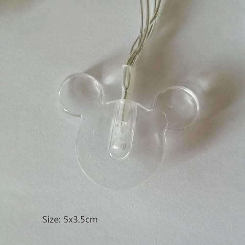 Penfly 1.65m 10LEDs Decorative Cartoon Animal Mouse Night Mood Light Romantic Lamp for Home Indoor Bedroom Party Festival Décor(Warm White) thumbnail 2