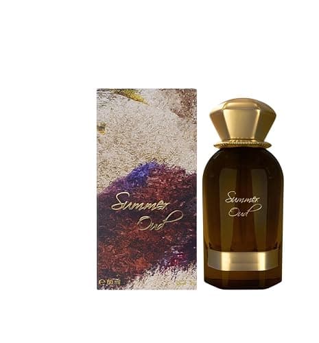 Summer Oud Extrait de Parfum, 60 ml, arabisches Parfüm, Unisex, lange Lebensdauer, inklusive nachfüllbarem Zerstäuber, bernsteinfarbener orientalischer Duft mit rauchigen Noten, Safran, Rose, Karamell thumbnail 4