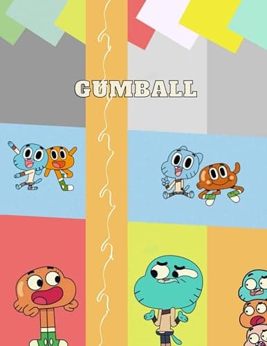 Gumball: Notebook for kids, Lined, (8.5 x 11 in), (110 pages). - Image 1