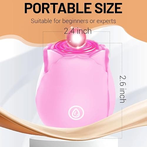Enhanced 10 Mode 2026 New Purple Roses Flower Toy for Women, Whisper-Quiet & Waterproof Design Toys (Pink) thumbnail 6