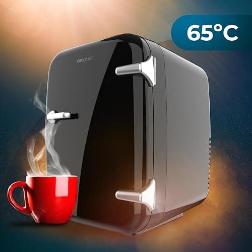 Cecotec Mini-Kühlschrank Bolero MiniCooling 4L Havanna Black, Betrieb mit 12V-220V, Kompatibel mit Auto und Wohnwagen, Kühl- und Heizfunktion, Temperaturbereich 5-65º, Einfacher Transport. thumbnail 7