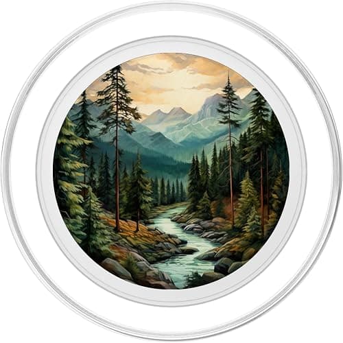 Mountains Wilderness Forest Hiking Pine Tree Nature PopSockets PopGrip for MagSafe thumbnail 2