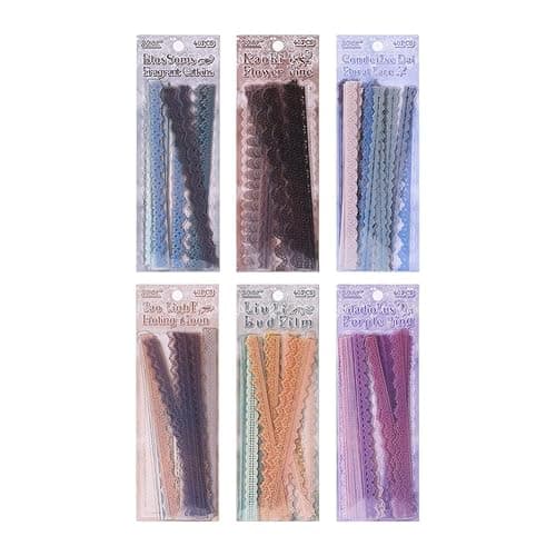 Obujopal 40 Pcs Transparent Lace PET Stickers for Scrapbooking Junk Journal Card Making Collage Diary Planner Notebook Letter Photo Album Craft Project Decoration, 5 Patterns (Brown) thumbnail 8