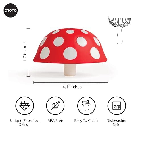 OTOTO Mushroom - Foldable Small Kitchen Funnel with Wide Mouth for Jars. Bottle Liquid Transfer - Silicone, 100% Food Safe, BPA Free, Dishwasher Safe thumbnail 6