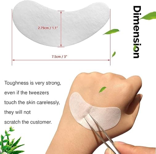 100 Pairs GreenLife Natural Hydrogel Eye Gel Pads - Collagen and Aloe Vera Patches for Under Eyes - Eyelash Extension Kit thumbnail 4