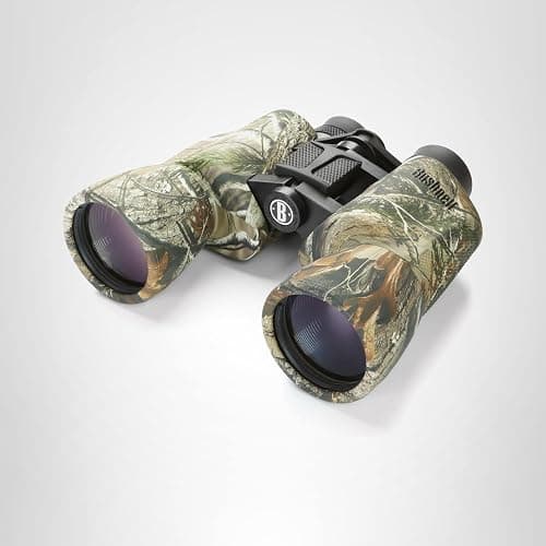 Bushnell PowerView 10x50mm Porro Prism Instafocus Binoculars – Realtree AP Camo, Ideal for Hunting, Birding, Hiking & Outdoor Adventures thumbnail 4