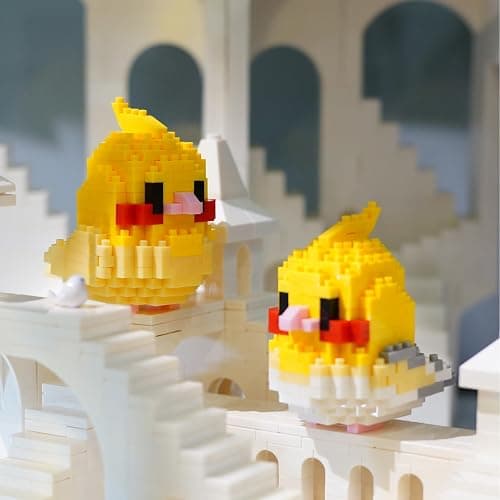 HJPLPXH Parrots Micro Mini Building Block Sets Birthday Gift for Kids, Animals Buildling Model Kits, Mini Bricks Birds Series Toys for Kids（6 Boxes） thumbnail 5
