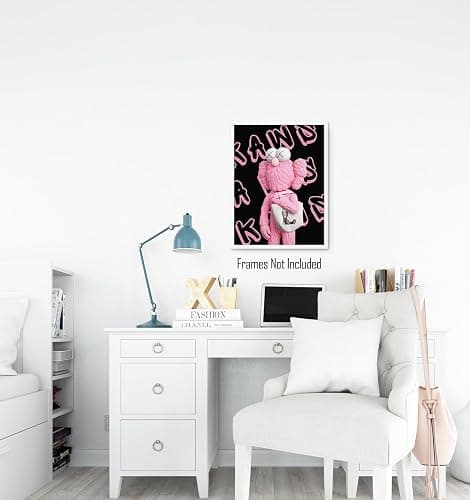 Brooke & Vine Hypebeast Room Decor (UNFRAMED 12 x 16) Michael Jordan Shoes Sneaker Poster Sneakerhead Posters Air Jordans Teen Boy Room Girl Room Wall Art Prints Bedroom, Dorm, Desk - Pink Purse thumbnail 3