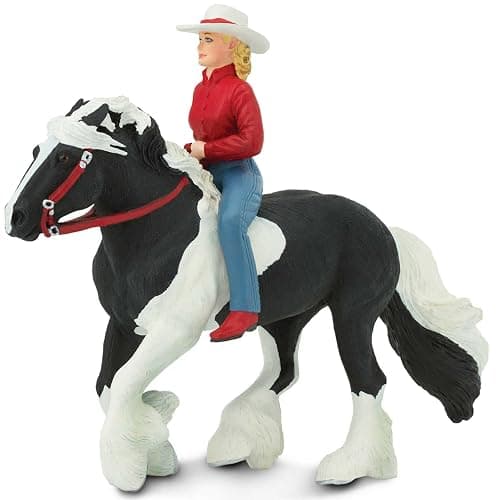 Safari Ltd. Audrey on Streaming Light Toy Set - Lifelike Horse Rider Figurine -Educational Toy for Boys, Girls, and Kids Ages 3+ - Image 1