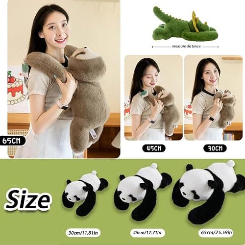 Weighted Plush Animals, The Weighted Animals for Adult, Hugging Pillow for Anxiety Relief & Sleep Support (Panda, 30CM) thumbnail 2
