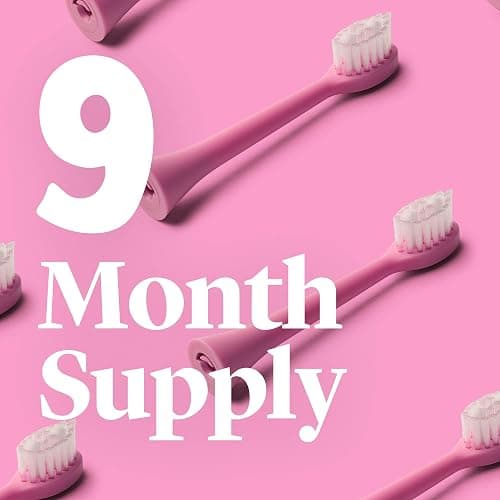 Made by Dentists PRO‑X Sonic Electric Toothbrush for Adults – Dentist‑Designed Whitening Rechargeable Toothbrush, 9 x More Plaque Removal, 70 Day Battery, 3 Modes, Travel Case & Extra Heads, Pink thumbnail 4