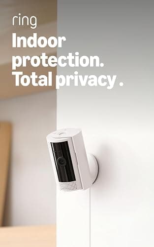 Ring Indoor Cam, Home or business security in 1080p HD video, White thumbnail 2