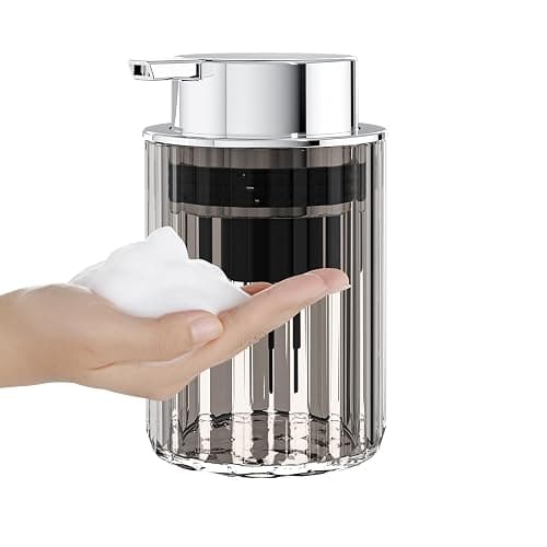 Ssiixx Foaming Hand Soap Dispenser, Bathroom & Kitchen Refillable Plastic Liquid Hand Soap Dispenser for Essential Oil,Shampoo,Dish Soap (Gray) - Gray thumbnail 6