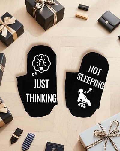 Vitery Fathers Day Gift From Daughter Wife Son Kids- Personalized Fathers Day Gift For Husband Dad Stepdad, Funny Men Socks thumbnail 3