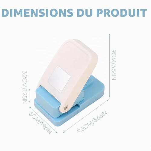 Perforatrice carrée à motif - En métal et plastique - Pour papier de bricolage, papier d'argile, papier de scrapbooking ou papier de découpage thumbnail 3