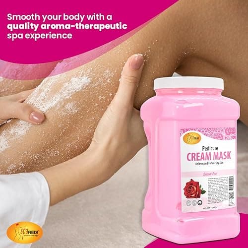 SPA REDI - Body and Foot Cream Mask, Sensual Rose, 128 Oz - Pedicure Massage for Tired Feet and Body, Hydrating, Fresh Skin - Infused with Hyaluronic Acid, Amino Acids, Panthenol, Comfrey Extract thumbnail 3