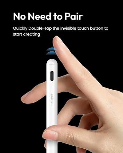 Metapen A8 iPad Pencil for Apple iPad 2018-2025, 4Min Fast Charge,Magnetic Attachment Stylus Pen for iPad 11/10/9/8/7/6th Gen, iPad Accessories for Pro 12.9/11/13-inch M4, Air 3/4/5/M2/M3, Mini 5/6th thumbnail 6