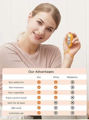 LANSIGOGBGS Sleep Instrument,Brain Massage Adjust Heart Rate,Headache Focus Attention,Small and Easy to Carry,Improve Deep Sleep (Green) thumbnail 4
