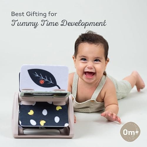 Taf Toys Black & White Rattling Spinning Book High Contrast Newborn Baby Toy 0-6 6-12 Months with Mirror for Visual Stimulation, Tummy Time & Early Cognitive Development, Montessori Learning Activity - Black & White Spinning Book thumbnail 2