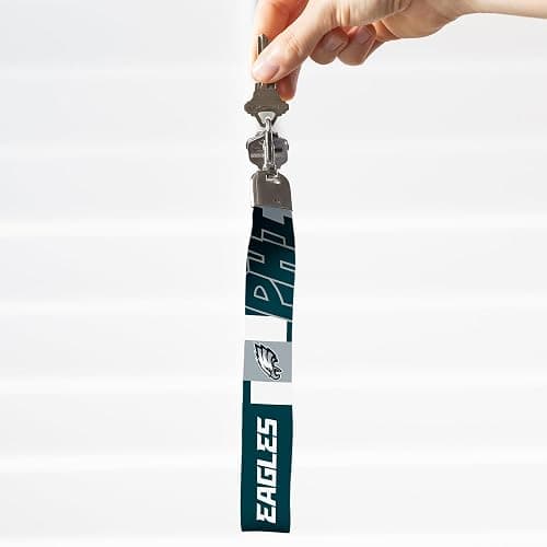 Rico Industries NFL Football Standard Wrist Lanyard Key Chain, Cute Wristlet Strap Holder for Car Keys ID Badges Card Wallet thumbnail 4