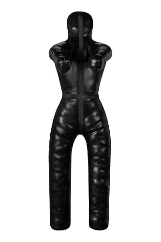Shelly MMA Grappling Dummy for Adult BJJ Judo Wrestling Standing Position Brazilian JIU Jitsu MMA Sparring Self Defense Training MMA Dummy – UNFILLED - 170CM - Black thumbnail 4