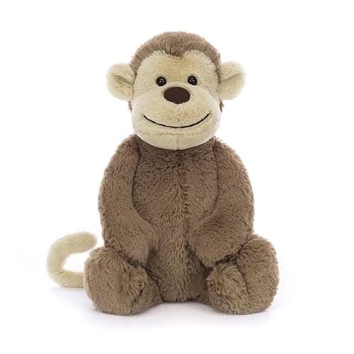 Jellycat Bashful Monkey Stuffed Animal, Medium 12 inches - Monkey Plush Toy - Classic Children's Gift thumbnail 7