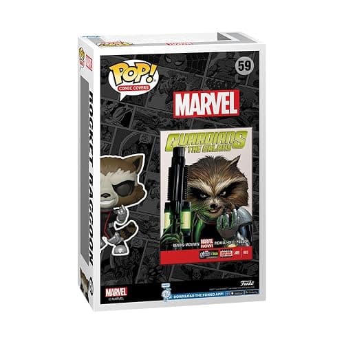 Funko Pop Comic Cover Marvel Guardians of the Galaxy Rocket Raccoon Collectable Vinyl Figure thumbnail 2