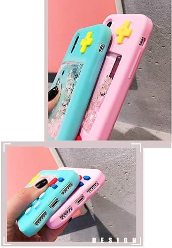 UnnFiko Squishy 3D Cartoon Game Shape Case Compatible with iPhone 15 Pro, Creative Liquid Stars Funny Play Case Soft Rubber Protective Cover (Blue, iPhone 15 Pro) thumbnail 3