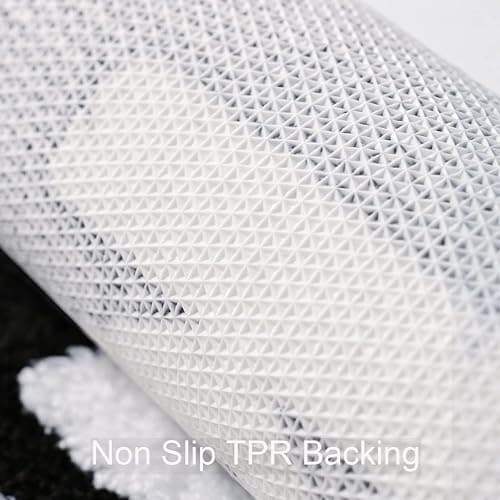 QJHOMO Get Naked Bath Mat Cute Black and White Bathroom Rugs Funny Non Slip Bathtub Decor Mats Super Absorbent Floor Carpet Machine Washable Bahtmat for Tub, Shower, Bedroom (24x36 inch) thumbnail 4