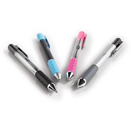 TUL® GL Series Retractable Gel Pens, Medium Point, 0.7 mm, Silver Barrel, Assorted Standard & Bright Ink Colors, Pack Of 14 Pens thumbnail 3