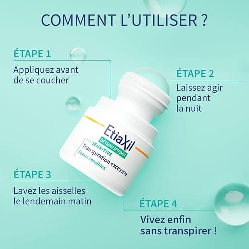 ETIAXIL - Antitranspirante, para transpiración excesiva - Axilas - Piel sensible, Líquido, Sin Fragancia - 15 ml thumbnail 4