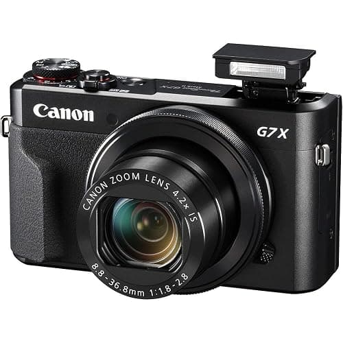 Canon PowerShot G7 X Mark II Digital Camera (1066C001), 64GB Memory Card, Card Reader, Soft Bag, Flex Tripod, Hand Strap, Memory Wallet, Cleaning Kit (International Model) (Renewed) thumbnail 3
