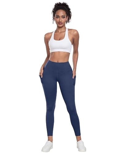 LZYVOO Leggings with Pockets for Women, 6 Packs Soft High Waisted Tummy Control Workout Yoga Pants thumbnail 2