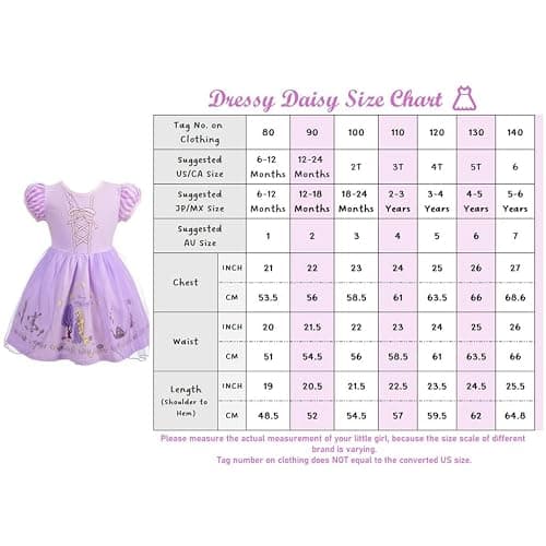 4T Dressy Daisy Princess Dress Halloween Costumes Fancy Party Birthday Summer Dresses for Toddler & Little Girls thumbnail 7