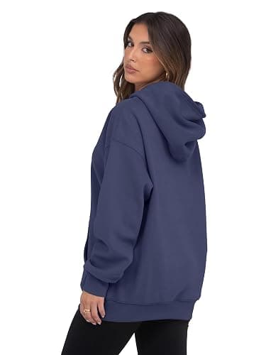 Womens Oversized Hoodies Fleece Loose Hooded Sweatshirt Fall Winter Outfits 2025 Trendy Clothes thumbnail 5